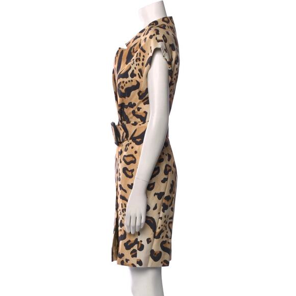❤️Giambattista Valli Leopard Print Silk Mini Dress❤️ - Picture 2 of 3